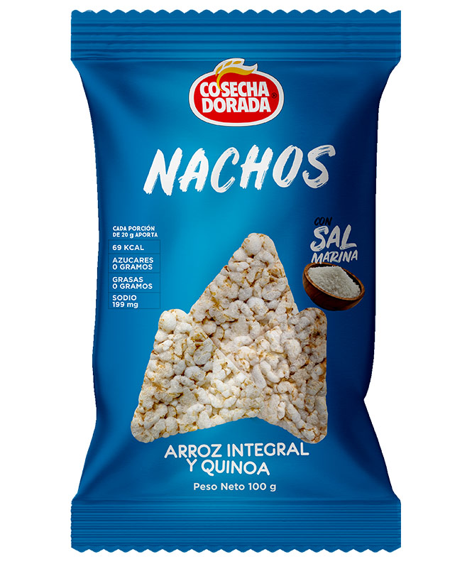 Nachos de Arroz Integral con Quinoa