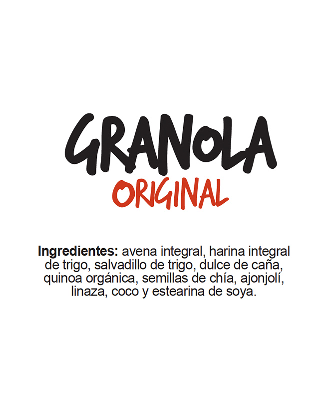 Ingredientes Granola Original