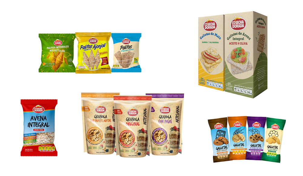 Snacks y galletas lácteos y veganos